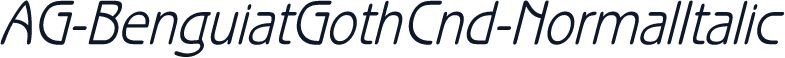 AG-BenguiatGothCnd-NormalItalic