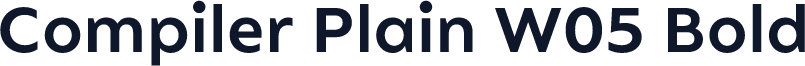 Compiler Plain W05 Bold