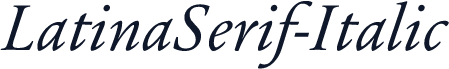 LatinaSerif-Italic