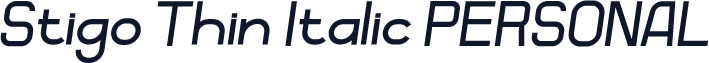 Stigo Thin Italic PERSONAL