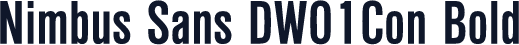 Nimbus Sans DW01Con Bold