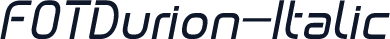 FOTDurion-Italic