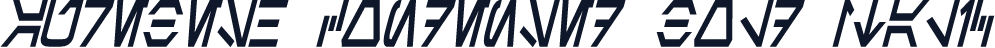 Aurebesh Condensed Bold Italic
