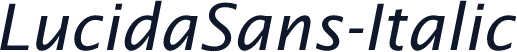 LucidaSans-Italic