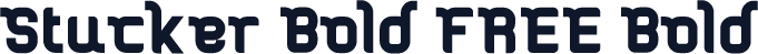 Stucker Bold FREE Bold