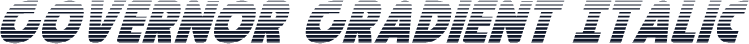 Governor Gradient Italic