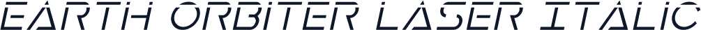 Earth Orbiter Laser Italic