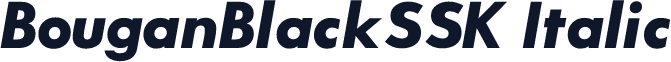 BouganBlackSSK Italic