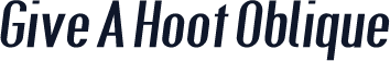Give A Hoot Oblique