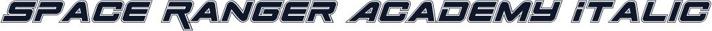 Space Ranger Academy Italic