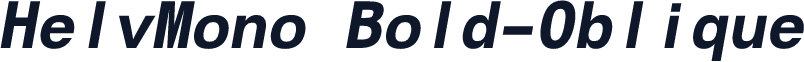 HelvMono Bold-Oblique