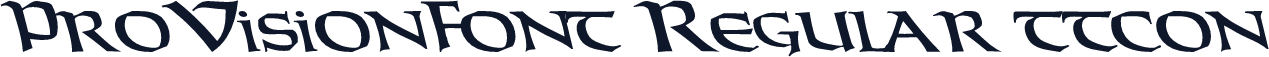 ProVisionFont Regular ttcon