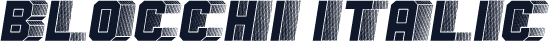 Blocchi Italic
