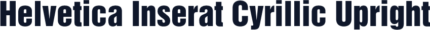 Helvetica Inserat Cyrillic Upright