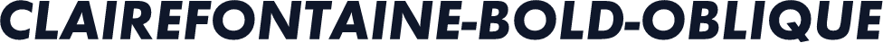 CLAIREFONTAINE-BOLD-OBLIQUE