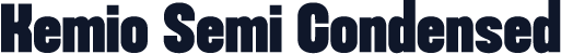 Kemio Semi Condensed