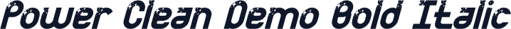 Power Clean Demo Bold Italic