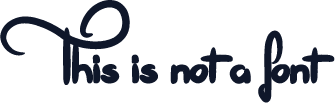 This is not a font