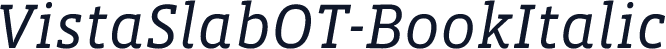 VistaSlabOT-BookItalic