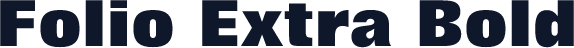 Folio Extra Bold
