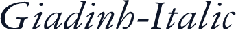 Giadinh-Italic