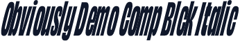Obviously Demo Comp Blck Italic