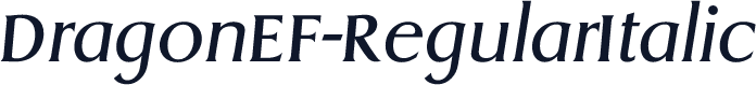 DragonEF-RegularItalic