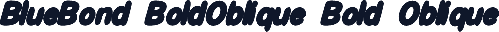 BlueBond BoldOblique Bold Oblique