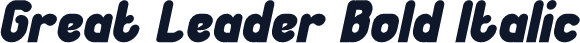 Great Leader Bold Italic
