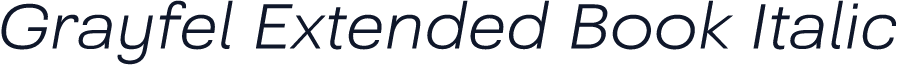Grayfel Extended Book Italic