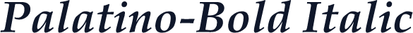 Palatino-Bold Italic