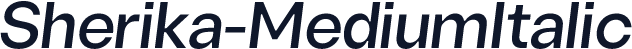 Sherika-MediumItalic