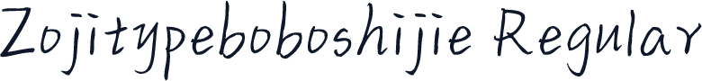 Zojitypeboboshijie Regular