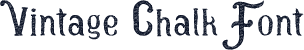 Vintage Chalk Font