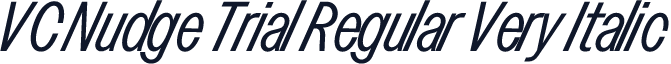 VC Nudge Trial Regular Very Italic
