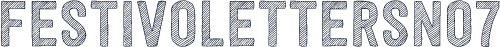 ☞FestivoLettersNo7