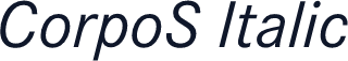 CorpoS Italic