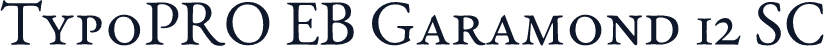 TypoPRO EB Garamond 12 SC