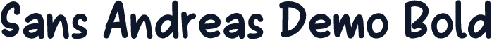 Sans Andreas Demo Bold