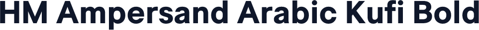 HM Ampersand Arabic Kufi Bold