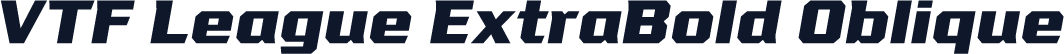 VTF League ExtraBold Oblique