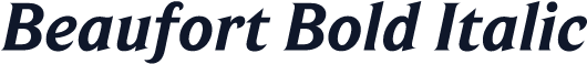 Beaufort Bold Italic