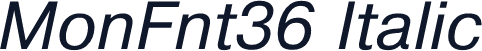MonFnt36 Italic