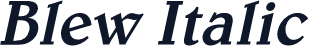 Blew Italic