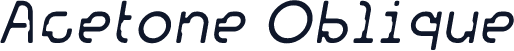 Acetone Oblique