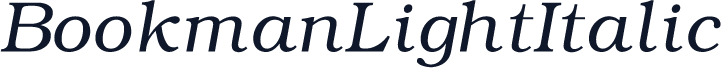 BookmanLightItalic