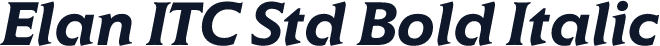 Elan ITC Std Bold Italic