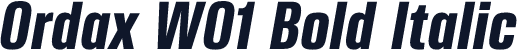 Ordax W01 Bold Italic