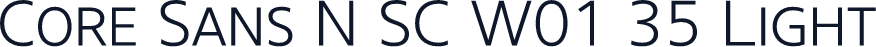 Core Sans N SC W01 35 Light