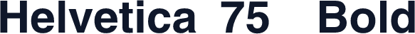 Helvetica 75  Bold